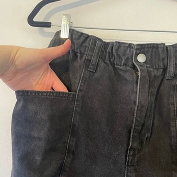 Madewell Pull-On Balloon Jeans in Hobson Wash Paperbag Edition Sz L 100% Cotton - Picture 3 of 8